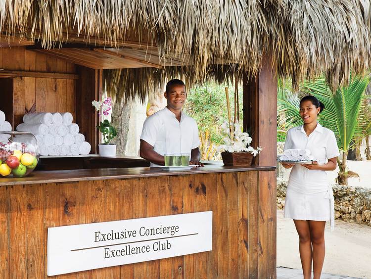 Servicio de Conserjería en la Playa del Resort en Punta Cana